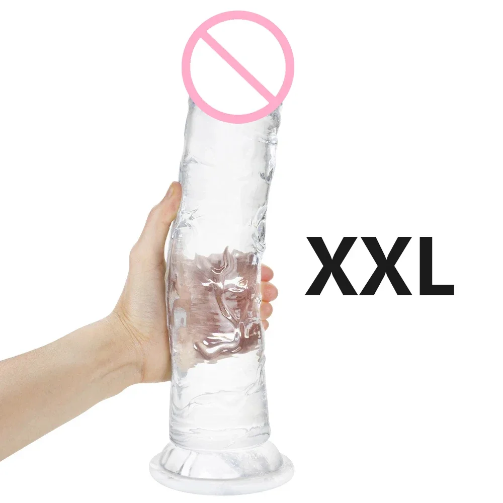 Big size Realistic Dildo With Suction Cup Huge Jelly Dildos Sex Toys for Woman Men Fake Dick Big Penis Anal Butt Plug Erotic