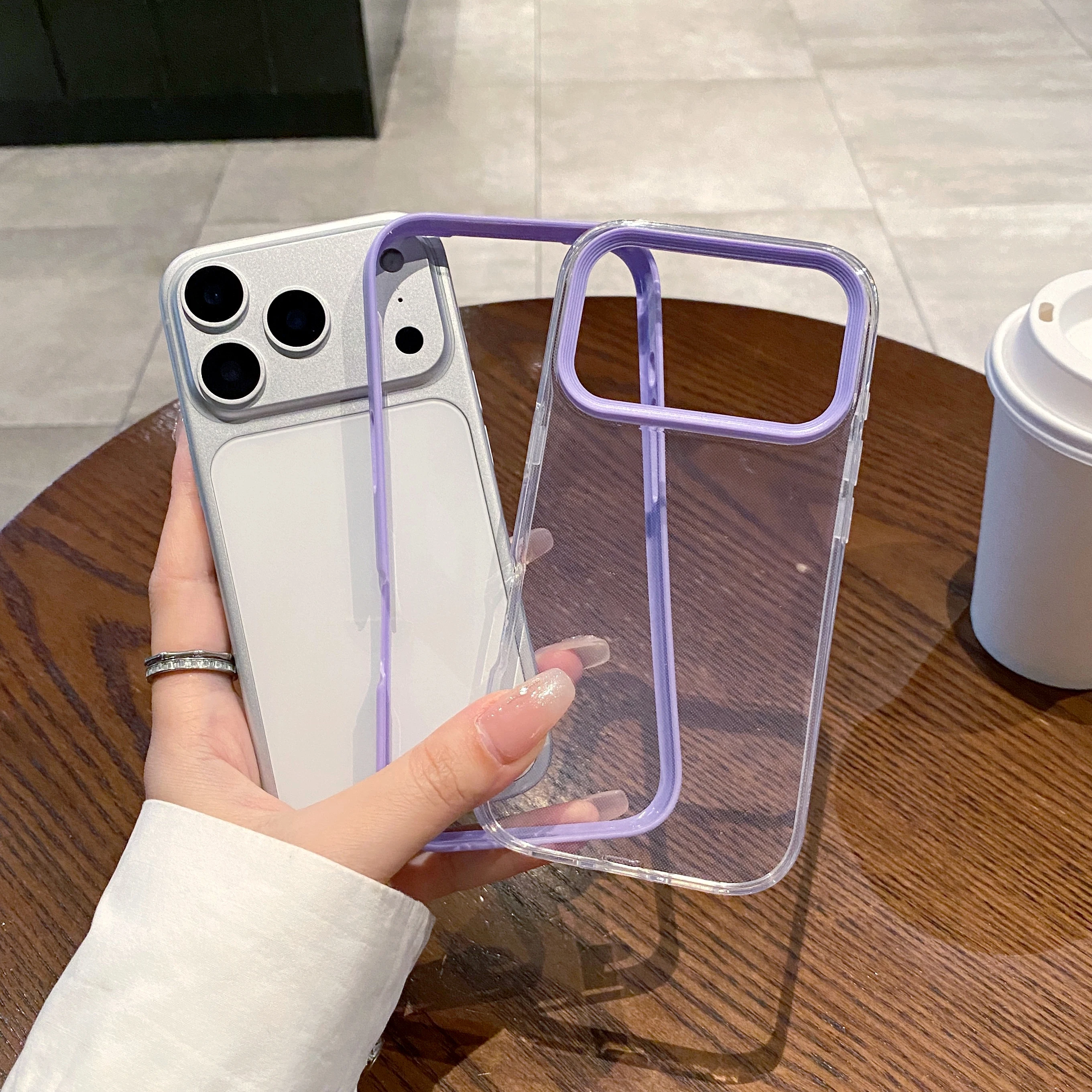Transparente Silikon-Handyhülle für iPhone 17 16 15 14 Plus 13 12 11 Pro Max Cover Air Luxus Funda Candy Color Cases Carcasa