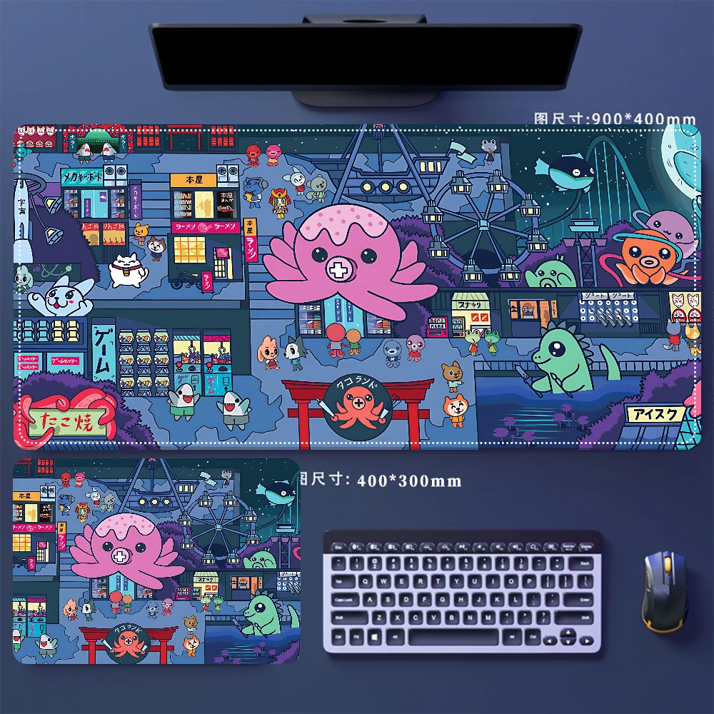 

Kawaii Octopus Mousepad Table Mat Gamer Mousemats Office Mouse Mat Rubber Anti Slip Big Keyboard Mats For Computer