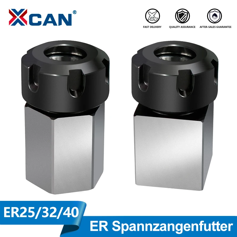 

XCAN 1 шт. ER25 ER32 ER40 Пружинная цанга Квадратный шестигранный блок Держатель патрона Цанговый патрон ER Токарный станок Инструмент для токарного станка с ЧПУ Гравировальный станок