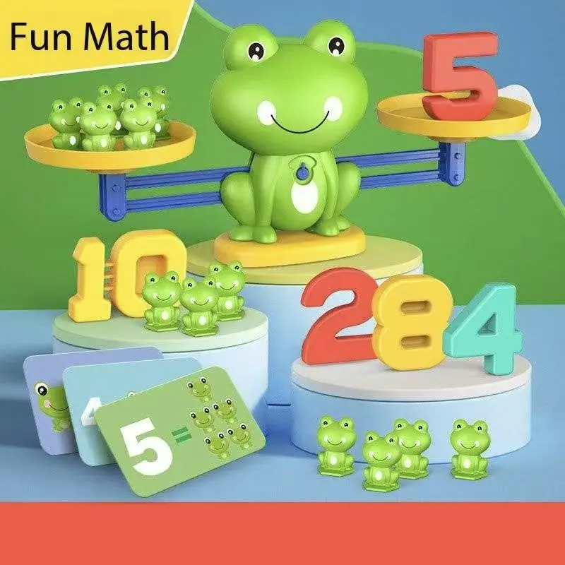 Children's Early Education Mathematical Intelligence Math Toys Funny Frog Scale Addition Subtraction Balance Enlightenment Toys