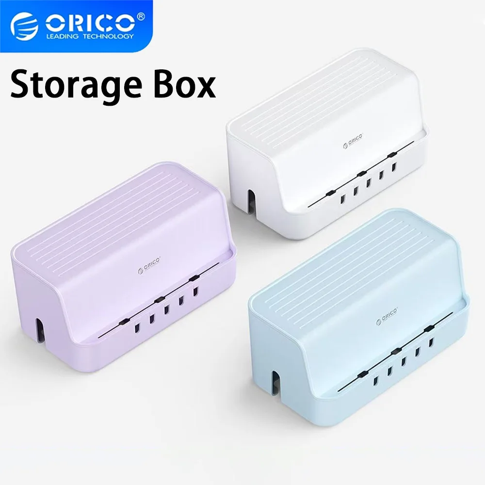 orico-電源タップ収納ボックス-usb-ケーブルアダプタープロテクターボックスオーガナイザーホルダー電子コンセントコード管理ケース充電