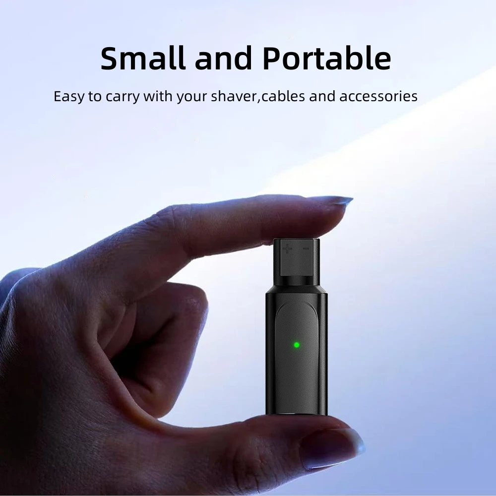 12V Type-C Shaver Charger Adapter USB-C 5V Input Charging Converter Plug Compatible for Braun Series 1 3 5 7 9 Electric Razor