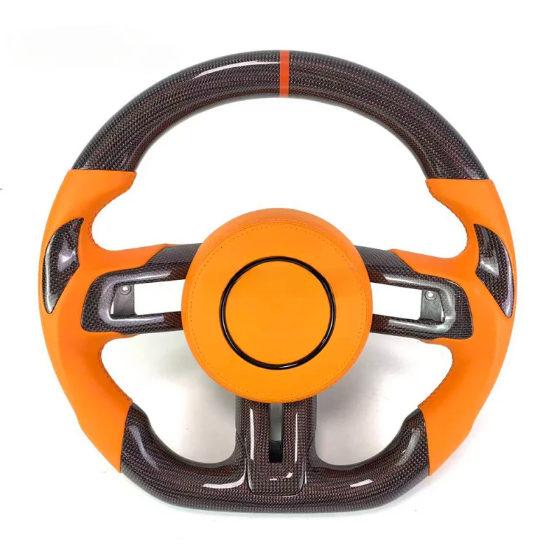 For Ford Mustang/Raptor F-150/Ranger/Focus High-Quality Customizable Carbon Fiber Steering Wheel 2015-2019