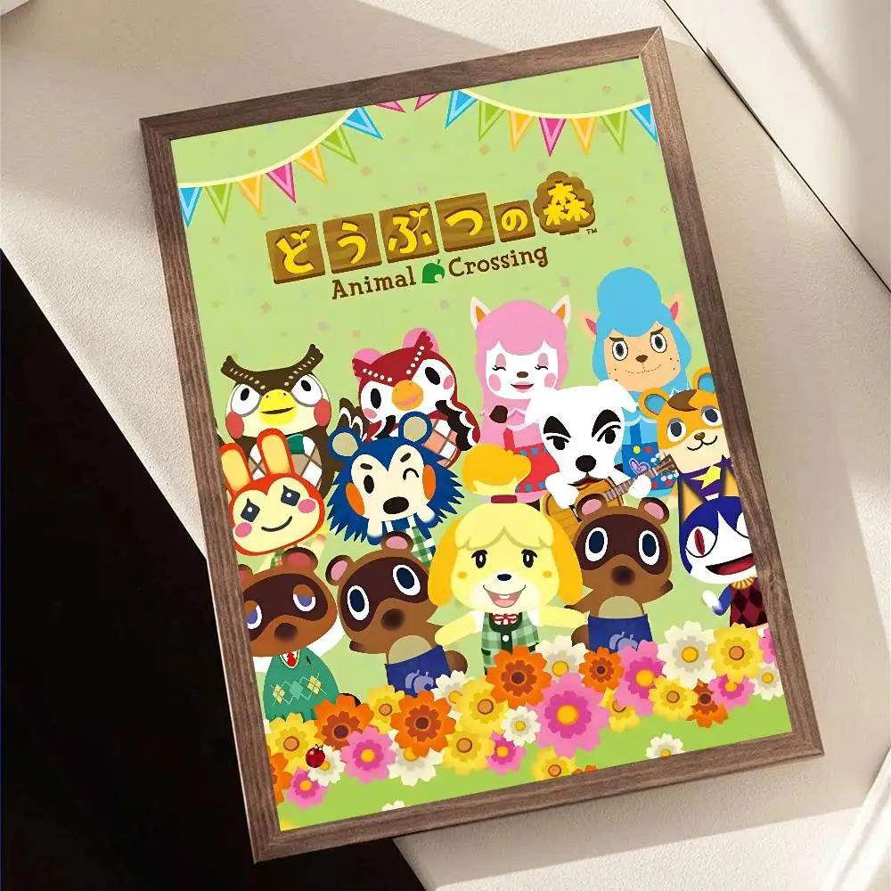 Game Animal C-Crossings Poster Waterproof Wall Art Sticker For Bar Living Room Vintage Room Decor High Quality Print Gift view 5