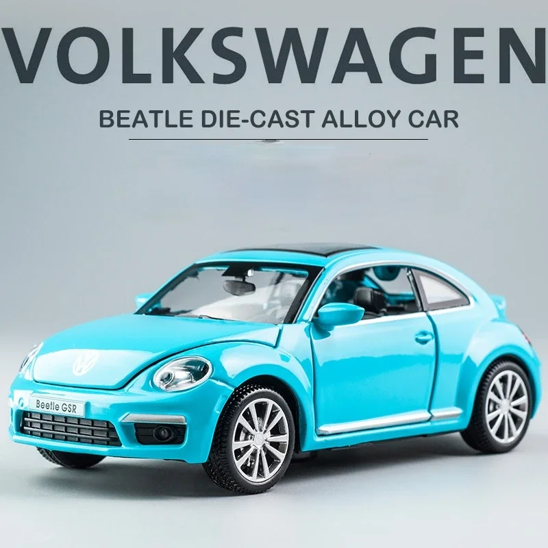 1:32 Volkswagen Beetle Car Model Collection Alloy Diecast Car Toys For Children Boy Toy Gifts Diecasts & Toy Vehicles A134