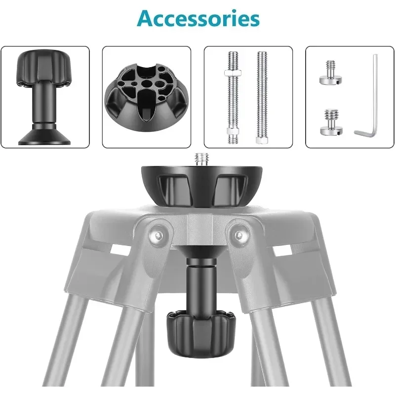 75mm Bowl Adapter, Metal Half Ball Flat to Bowl Adapter Convert with 3/8-inch Screws Mount on Tripod and Fluid Head TA60/2500/35