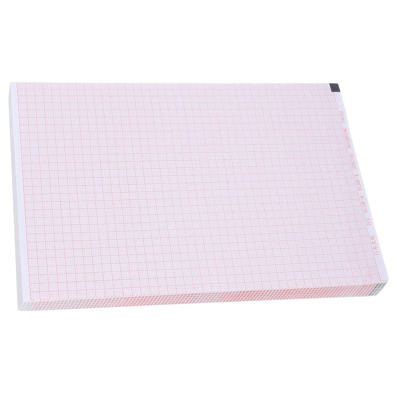 

1 Book 210X140Mm Ecg Recording Paper Thermal Medical Chart Sheets For Diagnostic Monitoring Red Grid Ecg Paper For Clinic