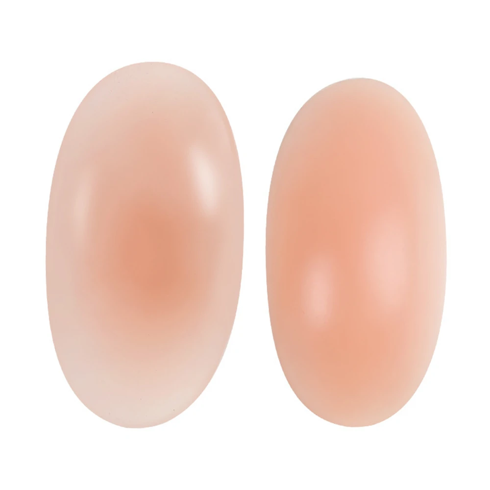 1Pair Naturally Soft Silicone Anti Slip Shoulder Pads Invisible Shoulder Enhancer Push-Up Cushions Reusable Self-Adhesive Unisex