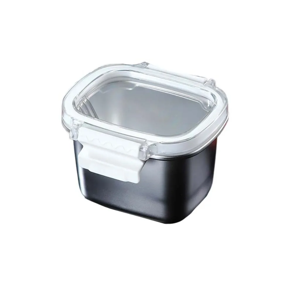 

304 Stainless Steel Food Preservation Box Simple Sealed Lid Food Storage Containers Dishwasher Safe 250ML/450ML/550ML/1000ML
