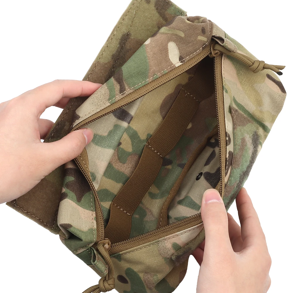 Tactical Dump Drop Pouch Fanny Pack Mini Dangler Dual Zipper IFAK EDC Storage For FCPC V5 MK3 JPC AVS Plate Carrier Hunting Vest