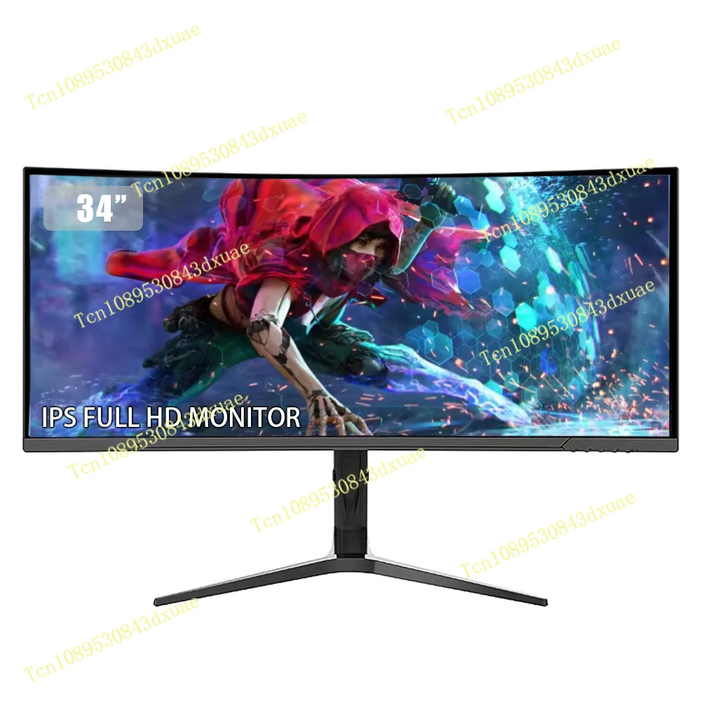 34 inch LCD 144hz 165 HZ 4k computer  mo Rgb light bar game curved screen  mo