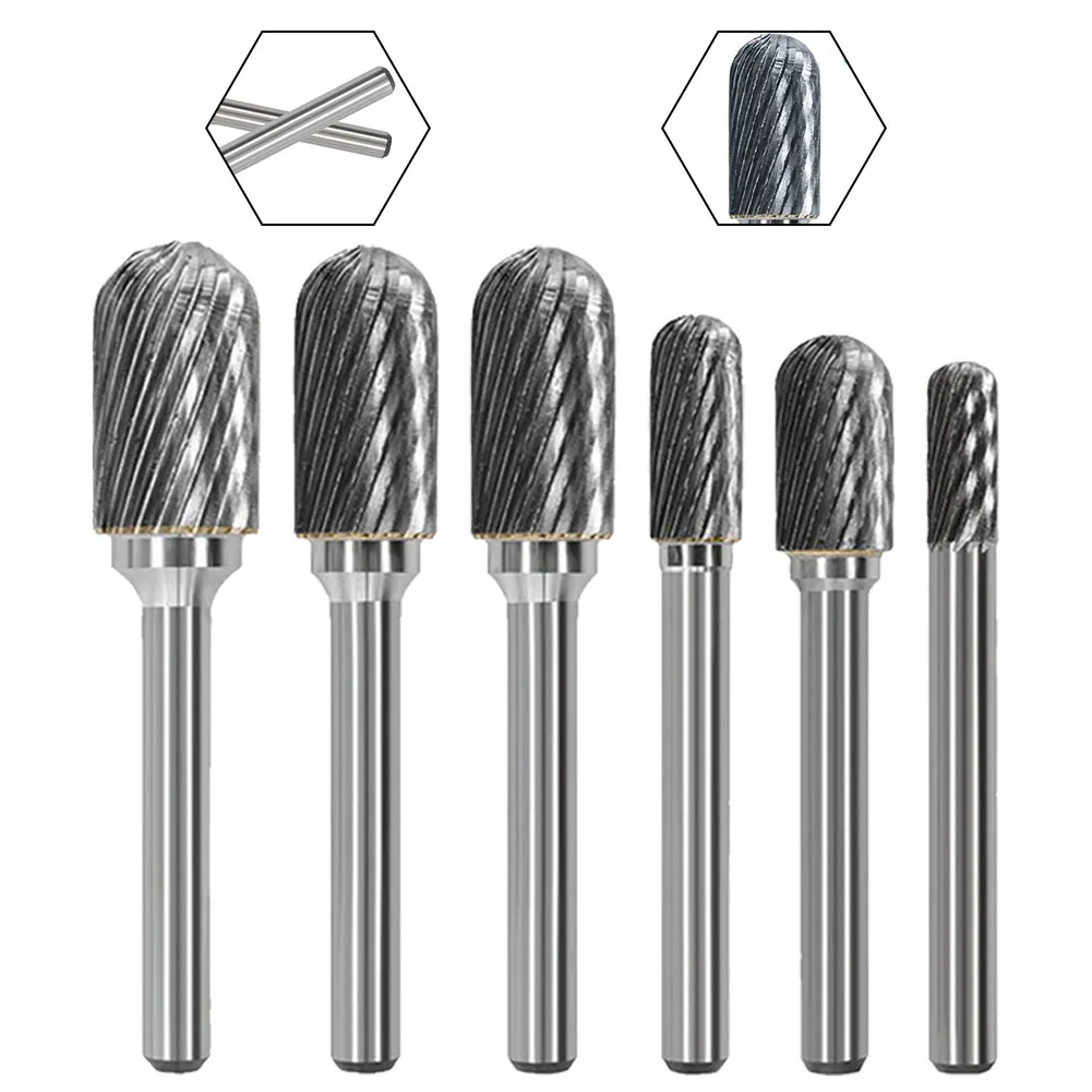 

High Precision Hot Latest Router Burr 6mm-16mm C Type Cemented Carbide Single Cutter 6mm Shank Metal Processing