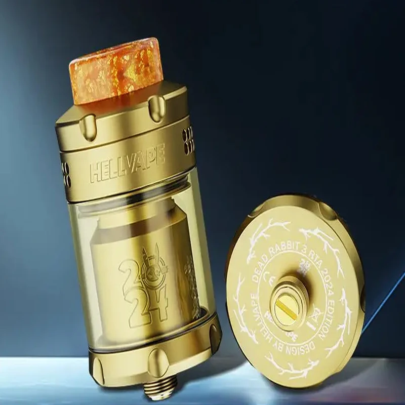 เฮลเวปกระต่ายตาย3 RTA 3.5/5.5มล. ตัวทำไอน้ำบุหรี่ไฟฟ้าขดลวดคู่แบบ810รุ่น2024ดั้งเดิม