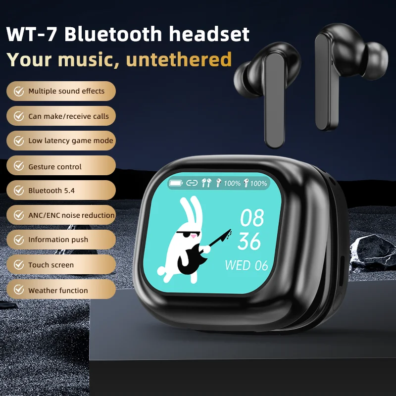 TESDINE WT-7 is the industry's first Bluetooth headset with a 2.01 large screen and smartwatch functionality