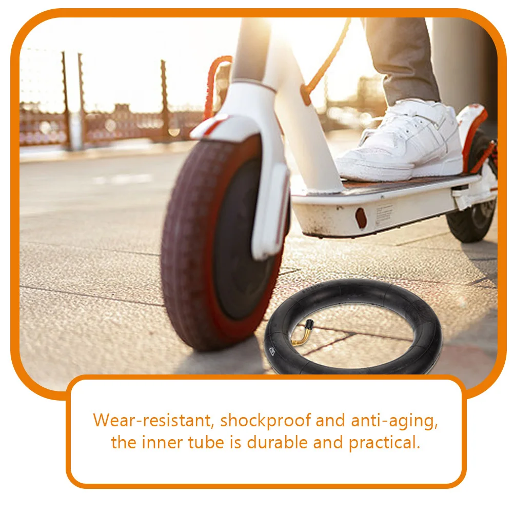 2Pcs Electric Scooter Inner Tube Shockproof Wear-Resistant Replacement Tire Durable Practical Long-Lasting Scooter Tires