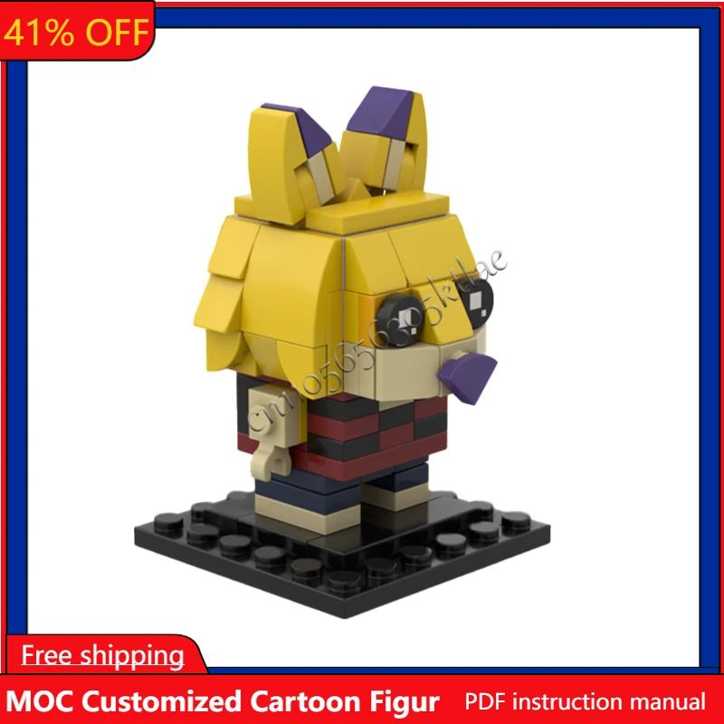 

NEW 101 PCS MOC Small Skaifox Famous Animation Figures Series Brickheaded Models Sets DIY Creative Bricks Assembly Toy Kids Gift