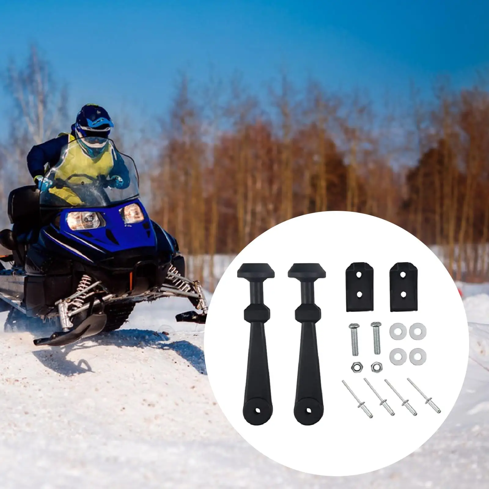 

622304 Hood Latch Kit,Replaces Component High Performance Easy Installation Snowmobile Accessories Hood Strap Panel Latch Kit