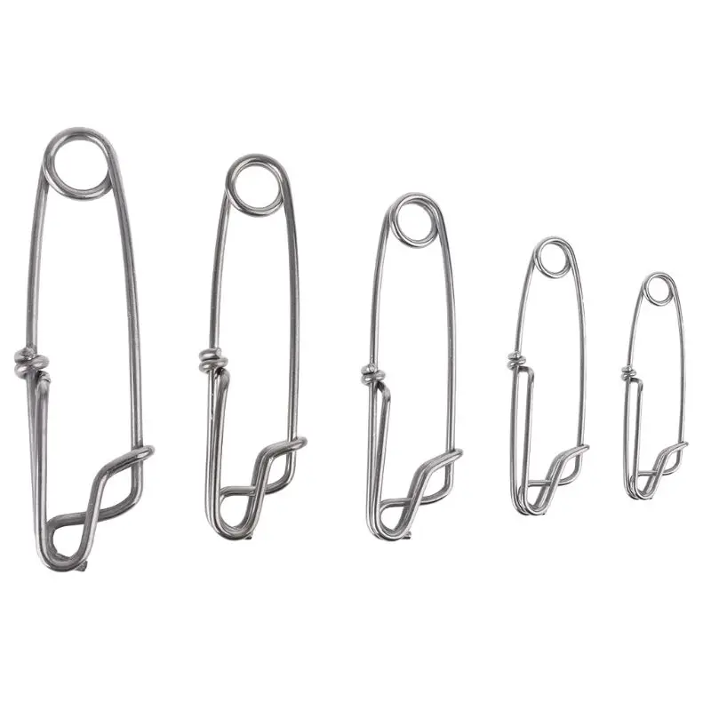 5Pcs/Pack Long Line Clips Stainless Steel Longline Branch Hanger Tuna Fishing Connectors