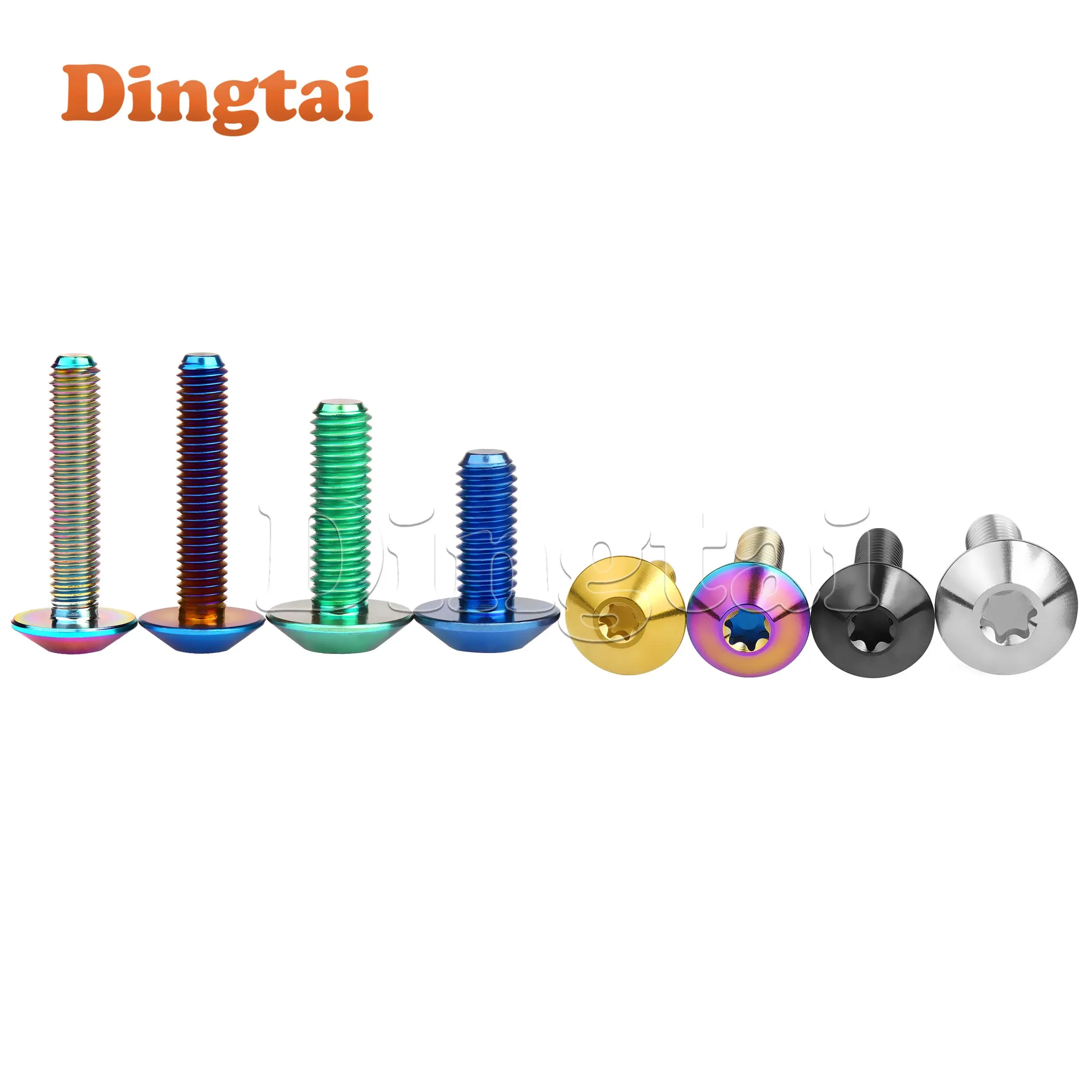 Dingtai Titanium Bolt M4x10/15mm Torx Head Bolt for Motorcycle Bicycle Fastener Accessory