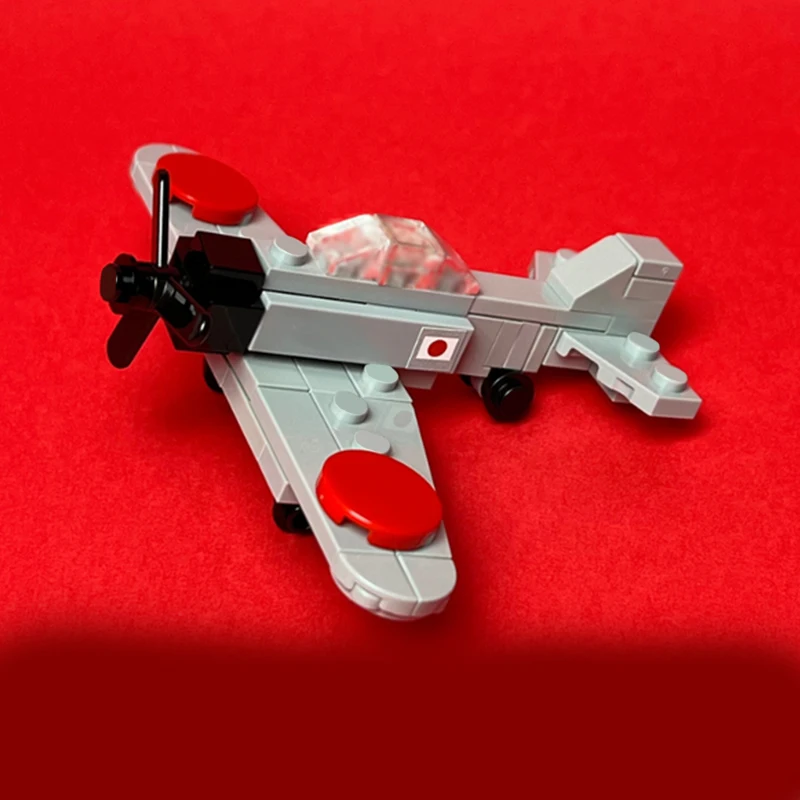 A6M Null WW2 Militär Kampfjets Modell MOC Gebäude Ziegel Krieg Ausrüstung Modulare Technologie Geschenk Urlaub Montieren Kinder Spielzeug