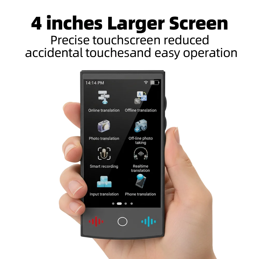 MSAI T26 160 لغة مترجم صوتي صور عبر الإنترنت 75 لغة ترجمة صوتية 115 ترجمة في الوقت الحقيقي غير متصل للسفر