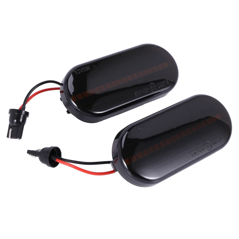 Car Dynamic Water Light Led Foliate Turn Signal for Volkswagen Bora Golf 3 4 Passat 3Bg Polo Sb6 Black view 2
