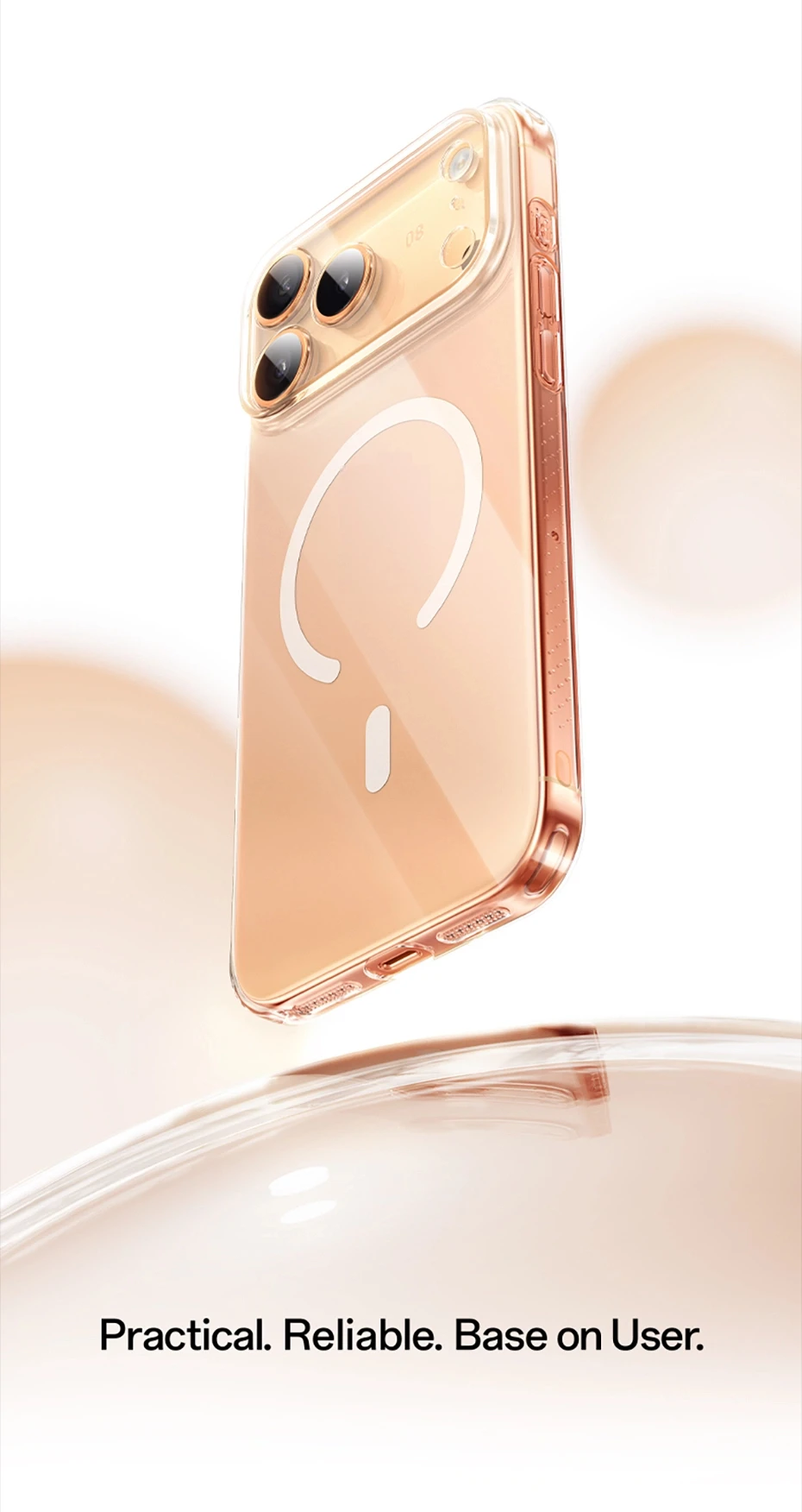 Coque Magnétique IPhone Avec Bague Support, Cuir PU, Anti-traces – 12/13/14/15/16/17
