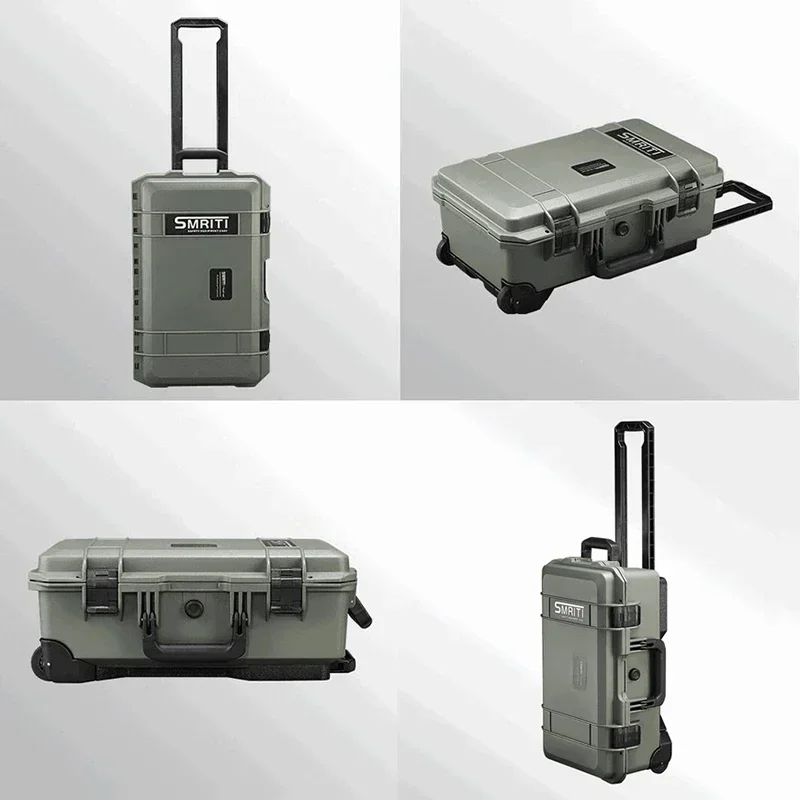 Professional Tool Case Waterproof Tool Box with Wheels Hard Toolbox Work Storage Box Electrician Accessories Organizer Boxes