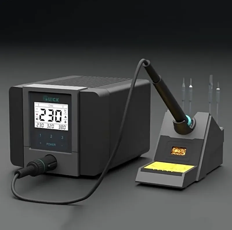 High-Quality QUICK TS1200A Intelligent Hot Air Rework Station Soldering Iron Station For Phone PCB Soldering Repair