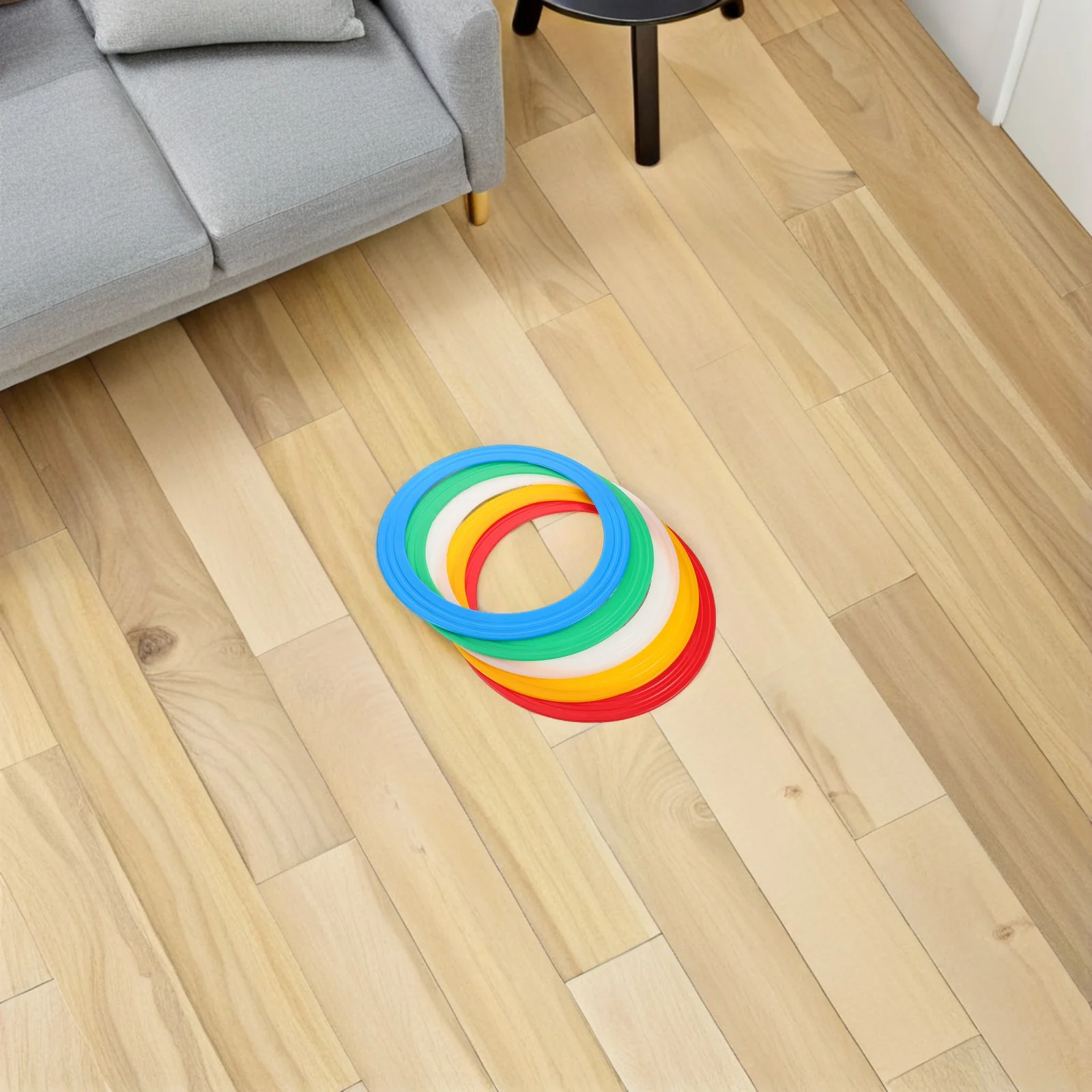 

5Pcs Hand Balancing Rings Juggling Circus Equipment Precisely Balanced Acrobatic Performance Props for Stage Acts Party