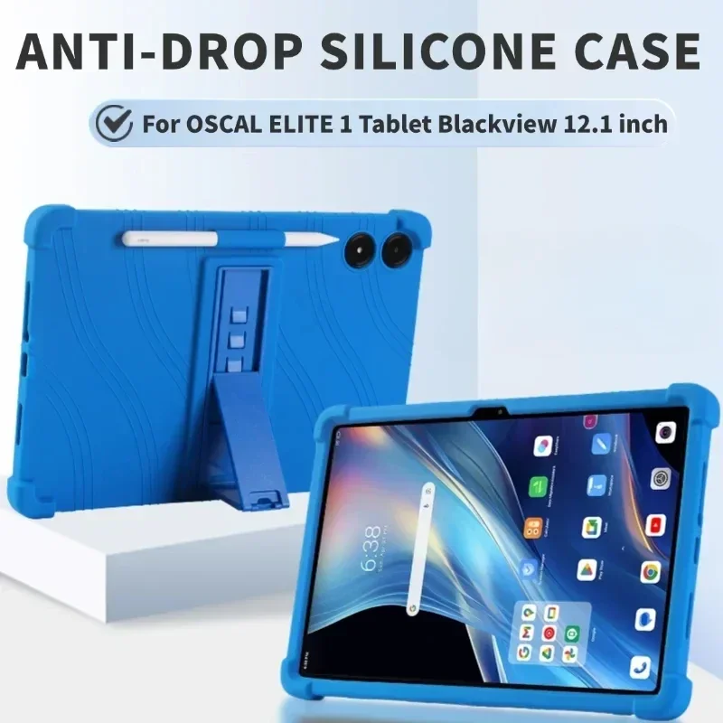 

Shockproof Case for OSCAL ELITE 1 Tablet Blackview 12.1-inch Tablet Teclast Android 14 Tablet for Kids Soft Silicone Case