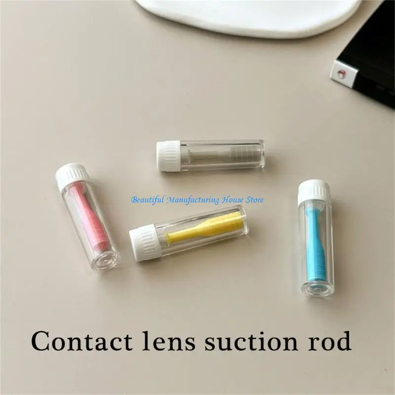 

E56A Contact Lenses Eye Contact Remover Plunger Suction Cup Travel Storage Inserter Tool Remover Tool Safe Lens Placement