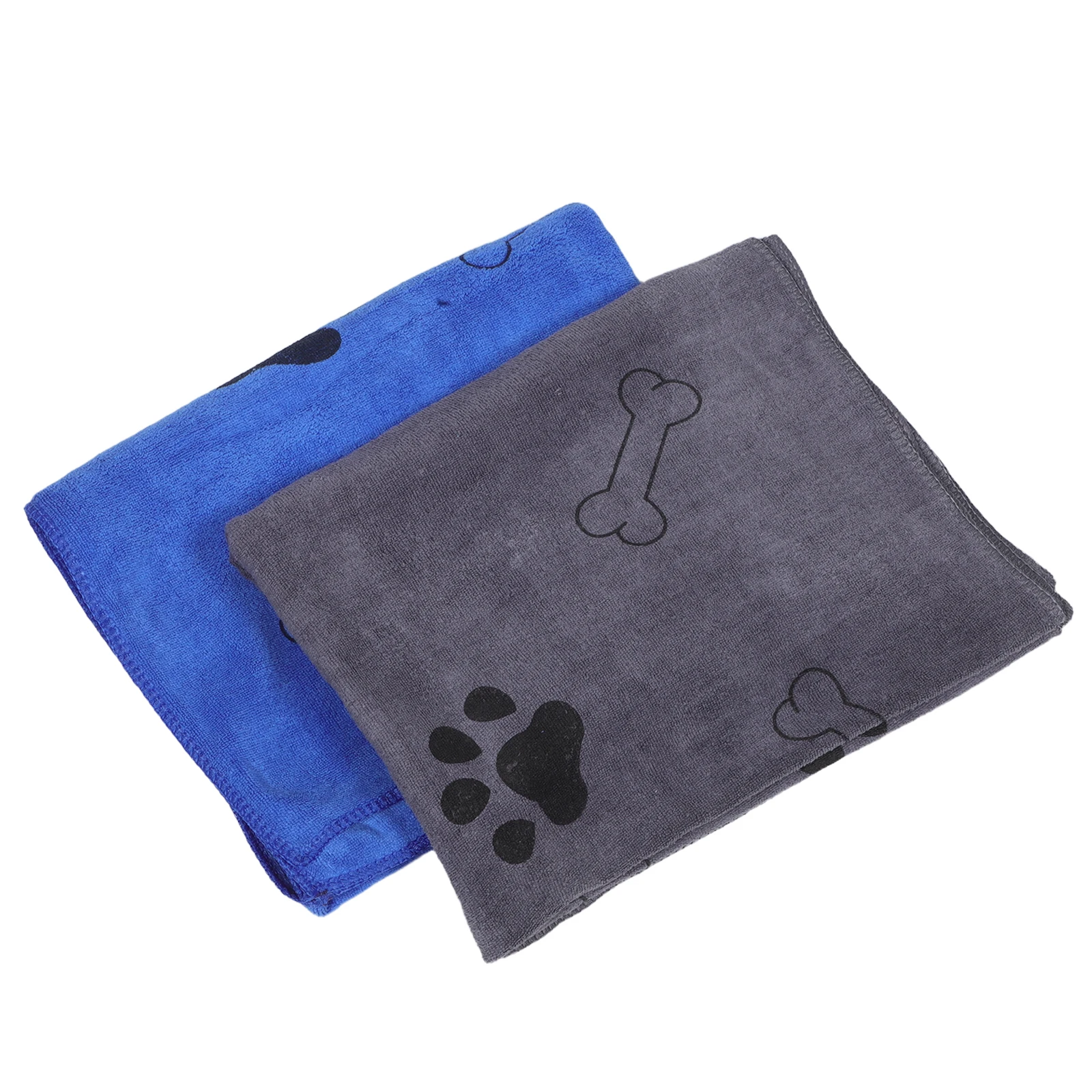 

2pcs 40" X 25.6" Pet Quick Drying Towel Microfiber Super Absorbent Dog Bath Towel For Cats Small Large Puppies Fast Dry Grooming