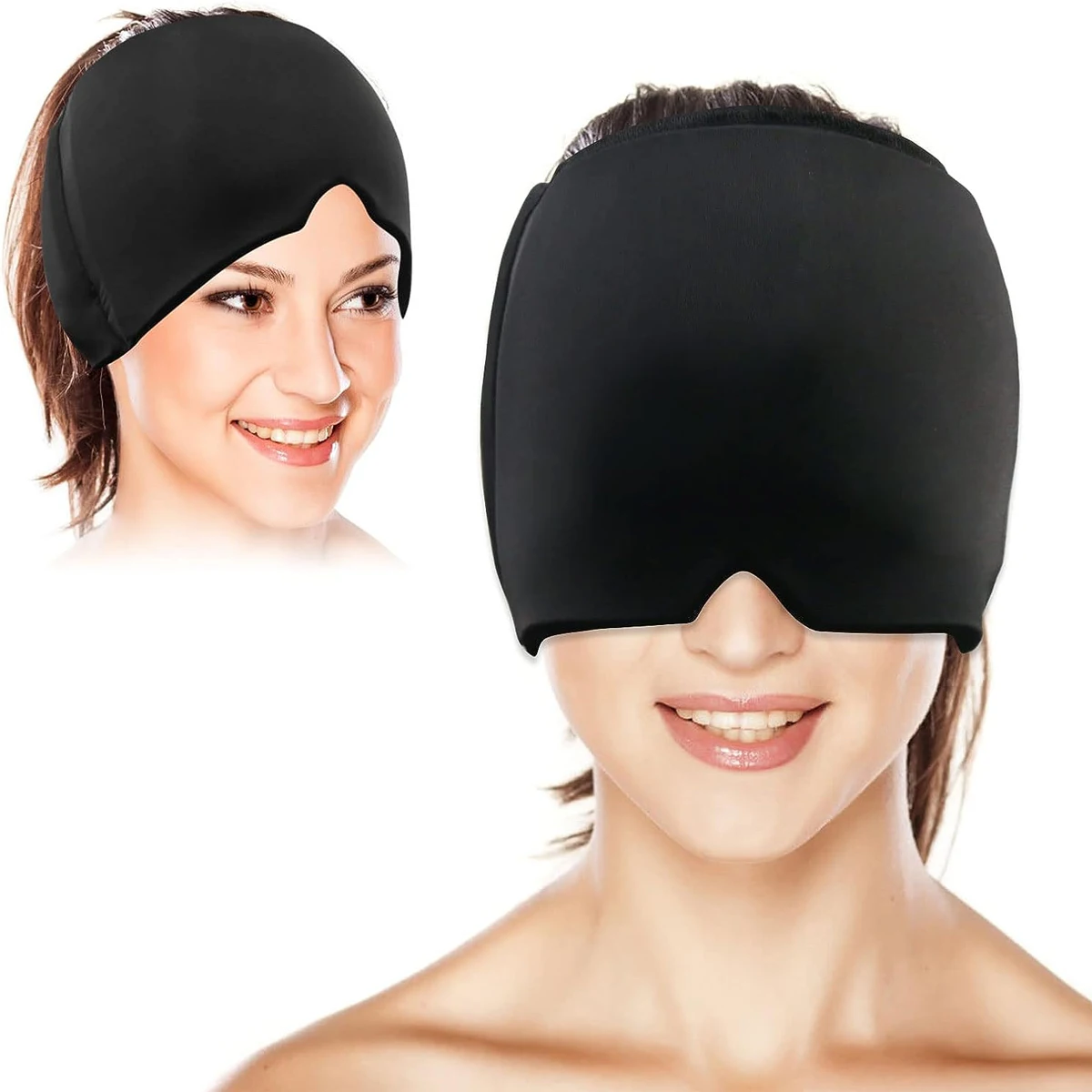 

Крышка от головной боли в мигрене, обертка для головы с гелевым льдом, горячая и холодная терапия, маска от головной боли в пазух, опухшие глаза, снятие стресса