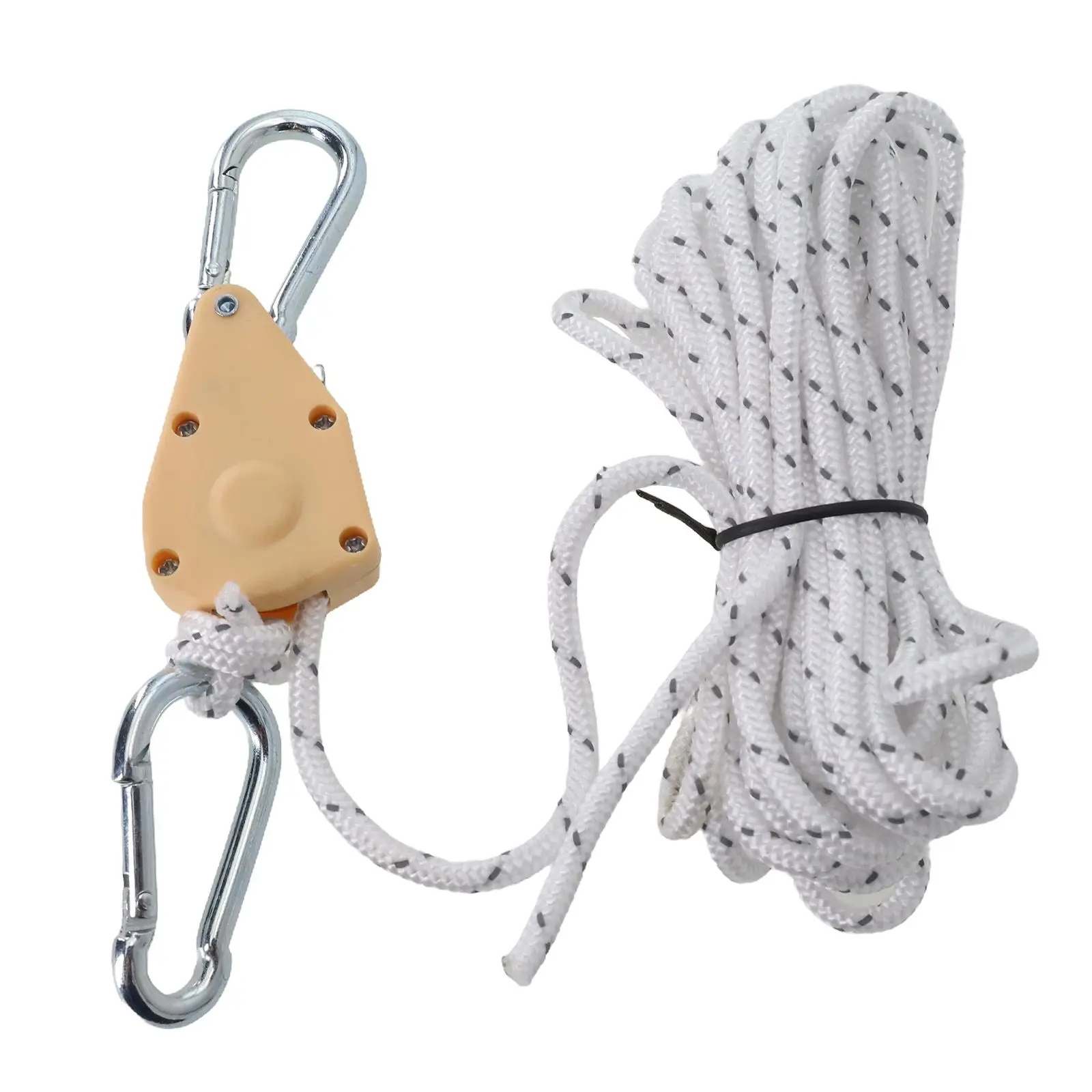 High Quality Brand New Rope Lanyard Strap 100g Adjustable Fastener Lifting Pulley Non Slip Tent Pulley Ratchet Hanger