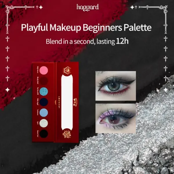 haggard scepter smoky 5color eyeshadow palette black gold sleeping silkworm pink blue chameleon flash contouring matte eyeshadow