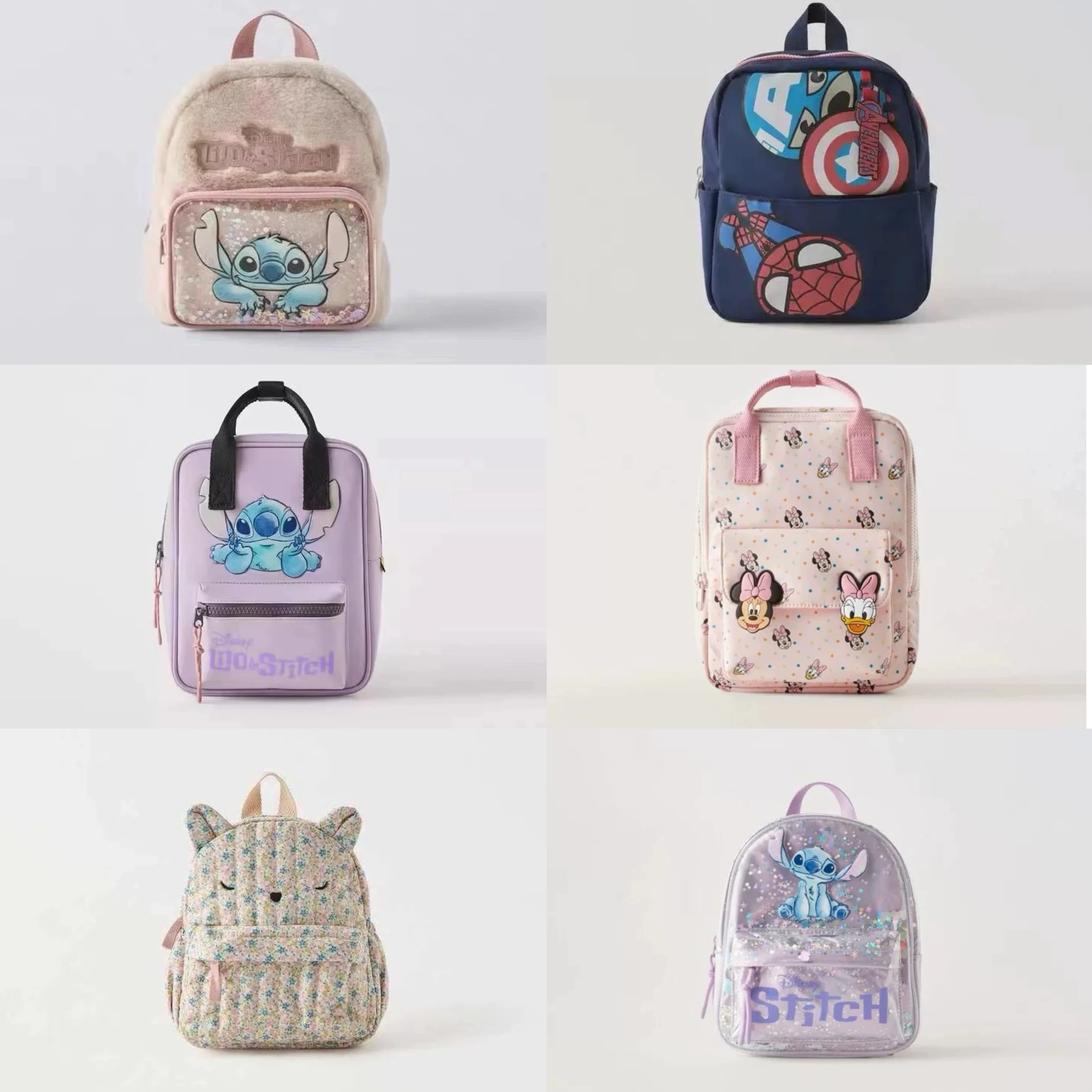 

Fashion Casual Two Shoulder Bags Outer Wear 0-6Year Kids Cartoon Monster Backpacks Toddler New Design All-match Cute Small Bags