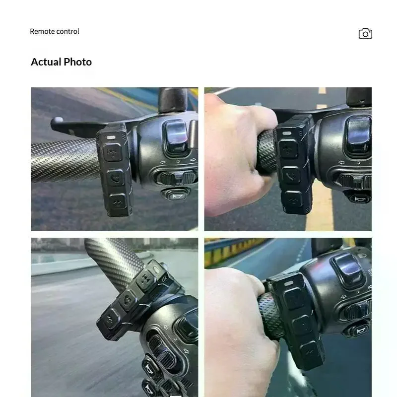 Motorcycle Handlebar Wireless Control Remote Button Easy Operation User-friendly Media Controller for Motorbike Beginner Riders view 3