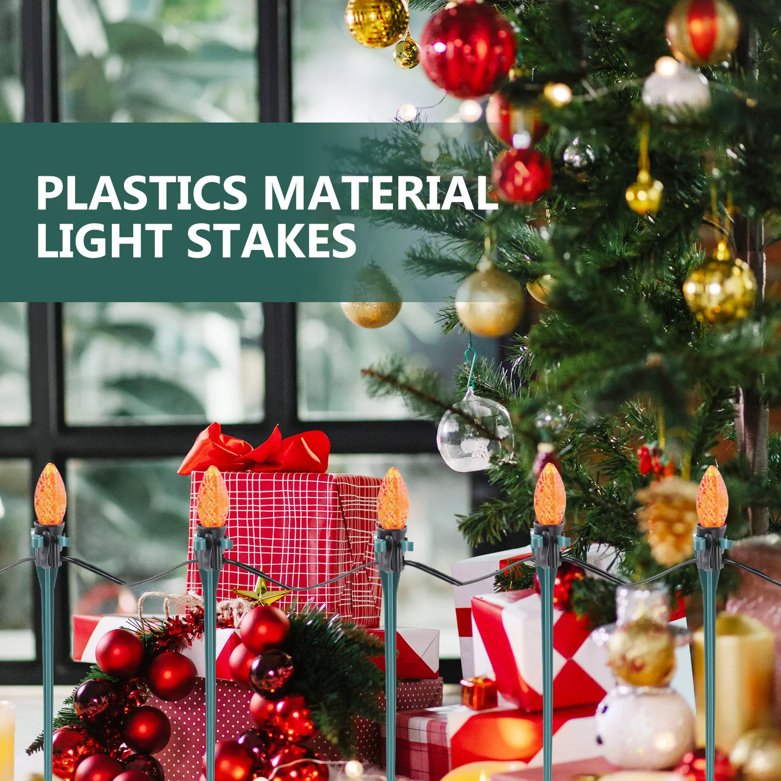 30 Pcs Stakes Replacement for Garden Lights Decoration Plastic Ground Decorations Landscape Accessories Yard