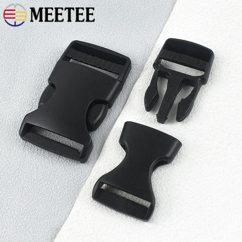 10Pcs 10-50mm Plastic Quick Side Release Buckles Bag Strap Adjuster Closure Clasp Dog Collar Backpack Belt Hooks DIY Accessories