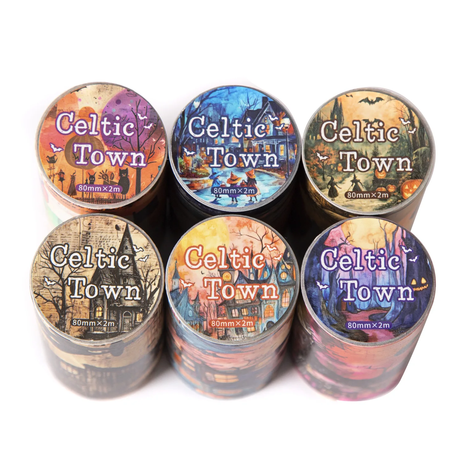 

10 шт./лот, декоративные клейкие ленты, кельтский город, мусорный журнал, сделай сам, бумага, японская маскировка, наклейки для скрапбукинга