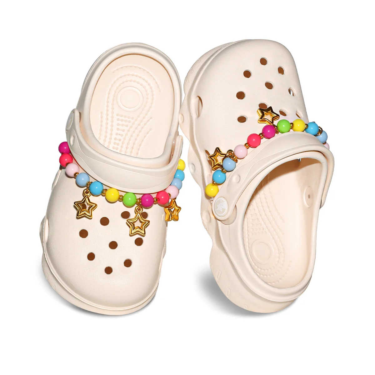 

Cute Garden Clogs for Girls, Summer Soft Sole Comfortable Breathable Casual Beach Shoes with Unique Decorations，1214