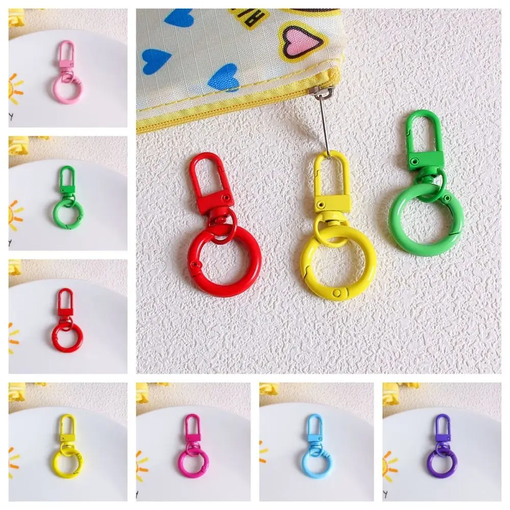

Candy Color Spring Clasp for Keyring Connecting Ring Jewelry Making DIY Jewelry Buckle Connector Colorful Ornament