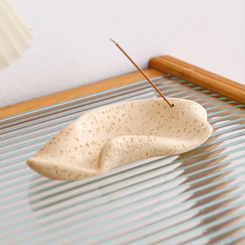 Irregular Art Storage Tray Concrete Mold DIY Incense Insert Resin Gypsum Incense Burner Cement Silicone Mould Home Decoration