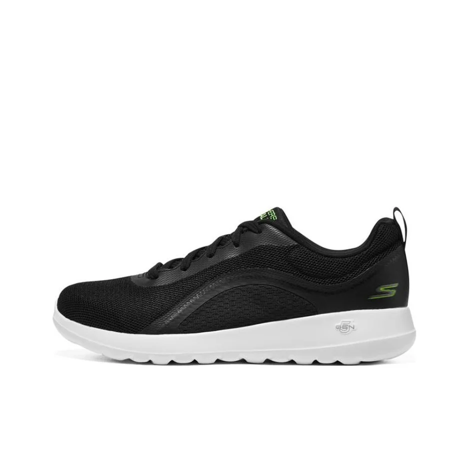 Skechers GO WALK Max Walking Shoes Men's Low Top Black/Green 216235-BLK