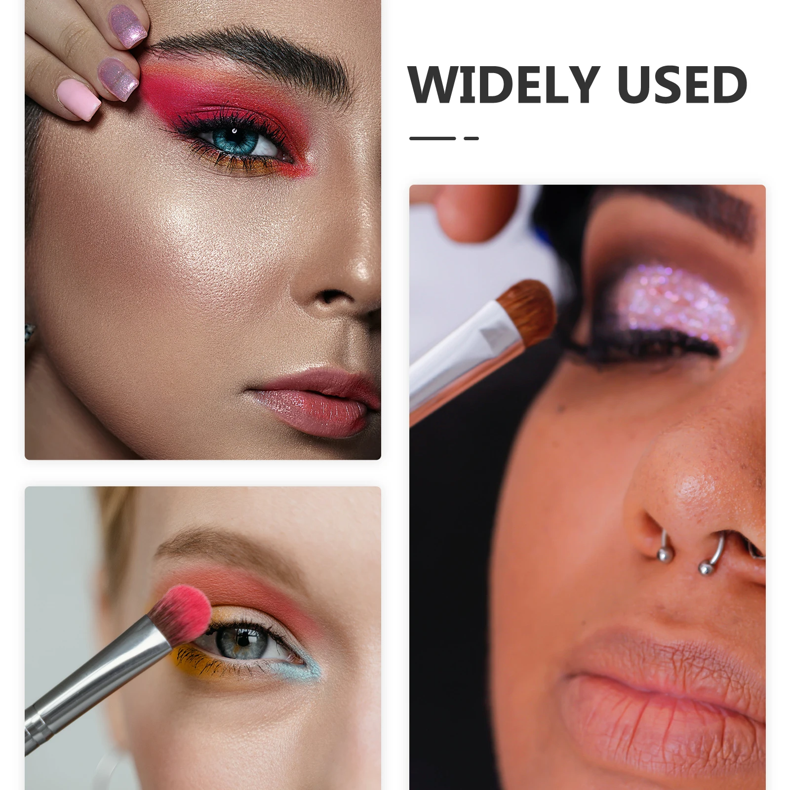 Sombra de olho em bastão de ponta dupla para fácil aplicação, contorno claro, mistura de manchas, destaque versátil, caneta de maquiagem