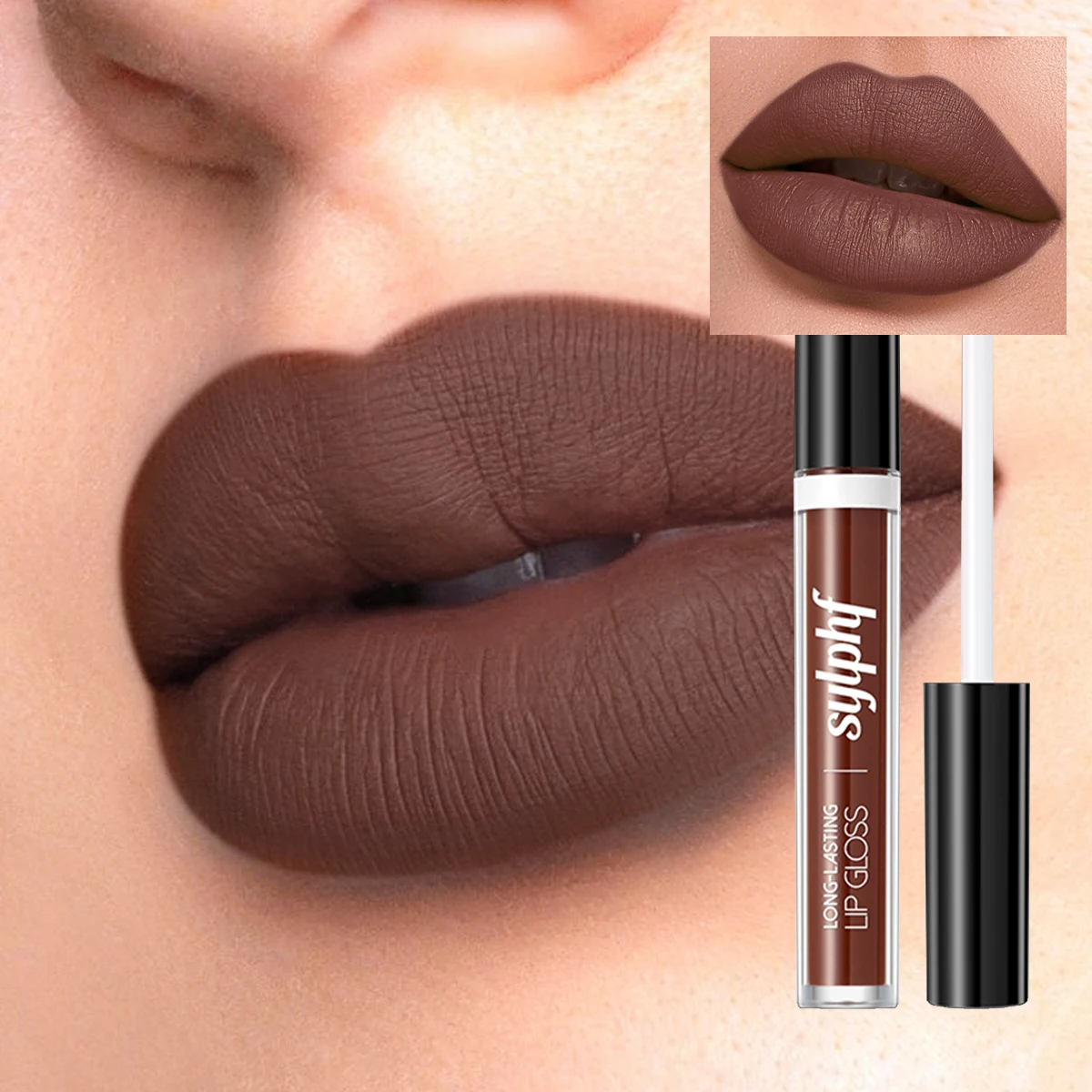 1 stuks waterdichte lipgloss, duurzaam en langdurig, niet gemakkelijk te verwijderen make-up, niet vervagen, niet plakken aan kopjes, niet vlekken