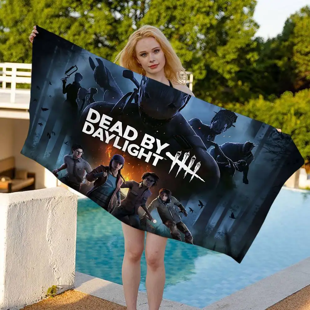 D-Dead B-By-Day Game Microfiber Blanket Quick Drying Beach Towels Oversized Printing Super Absorbent Pool Towel Blanket