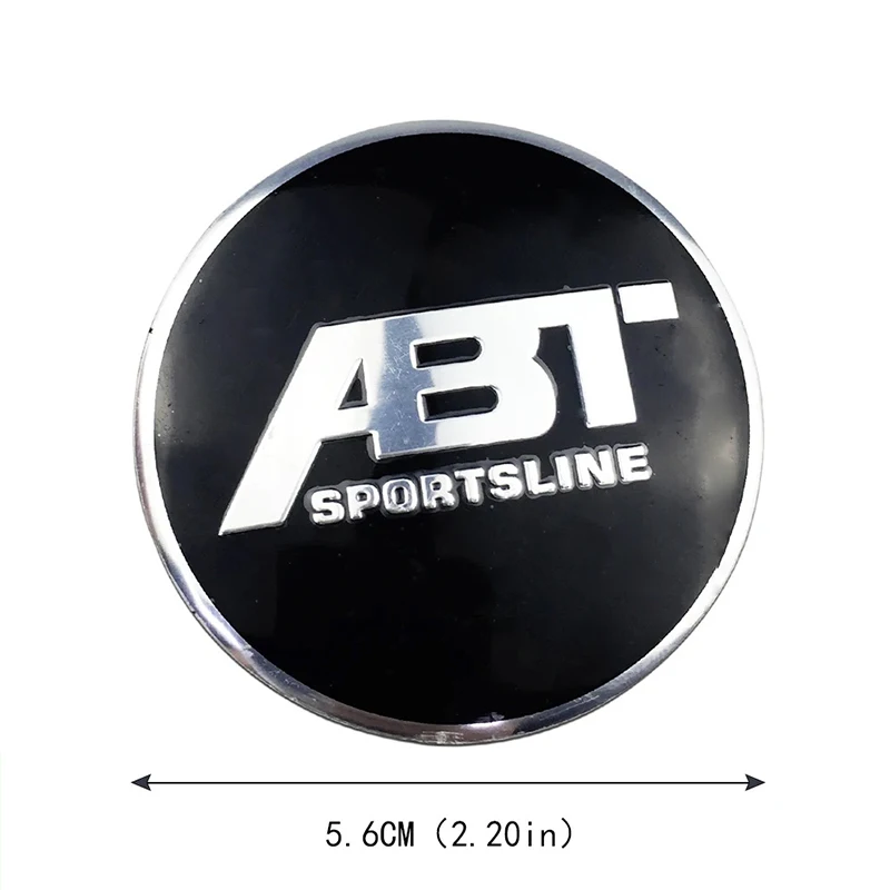 ABT Car Wheel Stickers Auto Center Hub Cap Badge Accessories For Volkswagen GTI R-Line R Polo T5 Golf Passat Lamando CC Lavida